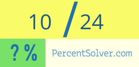 10 out of 24 as a percent