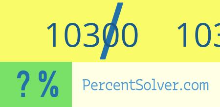10300 out of 103014 as a percent