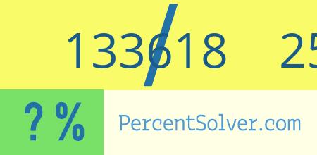 133618 out of 257106 as a percent