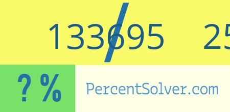 What is 133695 out of 257155 as a percentage ? 133695 out of 257155 as a percent