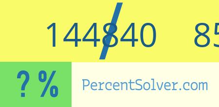 144840 out of 852002 as a percent