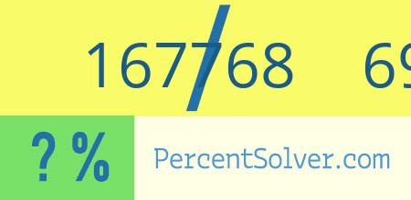 167768 out of 699032 as a percent