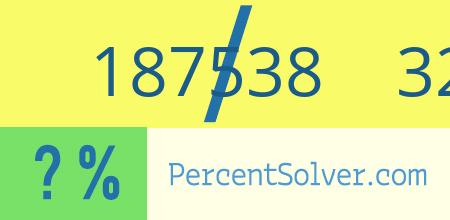 187538 out of 329014 as a percent