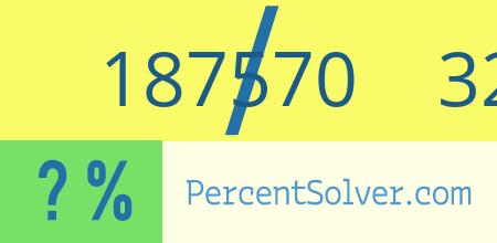 187570 out of 329070 as a percent