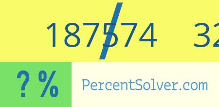 What is 187574 out of 329077 as a percentage ? 187574 out of 329077 as a percent
