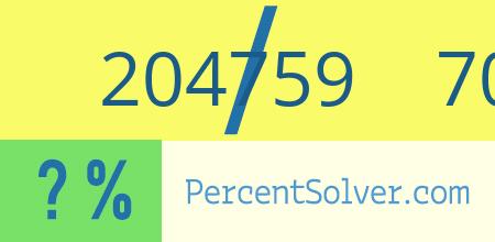 204759 out of 706064 as a percent