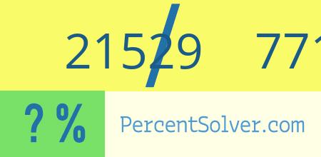 21529 out of 77150 as a percent