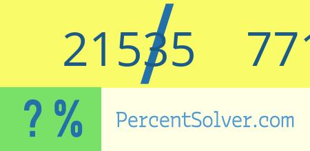 21535 out of 77176 as a percent