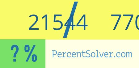 What is 21544 out of 77062 as a percentage ? 21544 out of 77062 as a percent