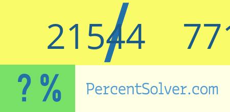 What is 21544 out of 77134 as a percentage ? 21544 out of 77134 as a percent