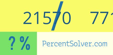 What is 21570 out of 77177 as a percentage ? 21570 out of 77177 as a percent