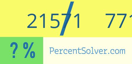 What is 21571 out of 77193 as a percentage ? 21571 out of 77193 as a percent
