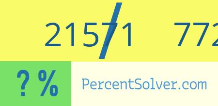 What is 21571 out of 77206 as a percentage ? 21571 out of 77206 as a percent
