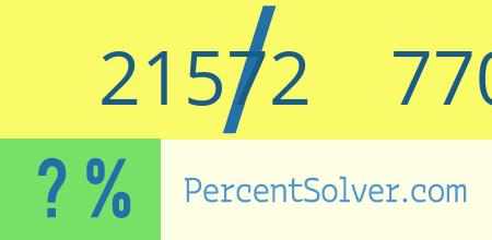 What is 21572 out of 77097 as a percentage ? 21572 out of 77097 as a percent