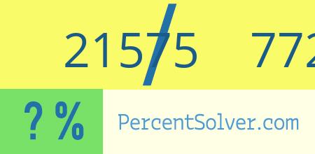 What is 21575 out of 77220 as a percentage ? 21575 out of 77220 as a percent