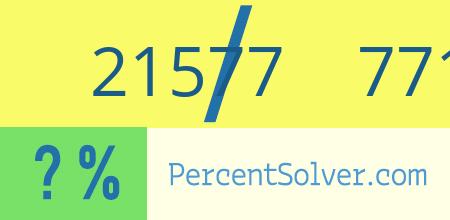 21577 out of 77121 as a percent