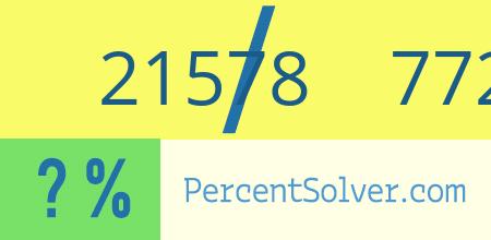 What is 21578 out of 77228 as a percentage ? 21578 out of 77228 as a percent