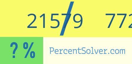 What is 21579 out of 77220 as a percentage ? 21579 out of 77220 as a percent