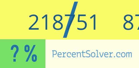 What is 218751 out of 875034 as a percentage ? 218751 out of 875034 as a percent