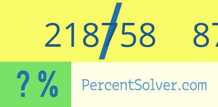 What is 218758 out of 875033 as a percentage ? 218758 out of 875033 as a percent