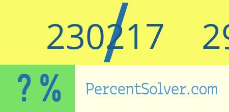 230217 out of 299022 as a percent
