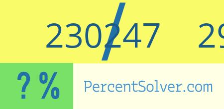230247 out of 299022 as a percent