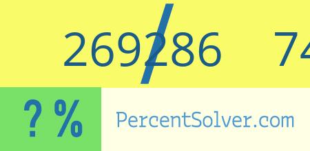 What is 269286 out of 748016 as a percentage ? 269286 out of 748016 as a percent