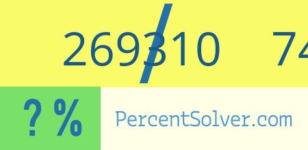 What is 269310 out of 748082 as a percentage ? 269310 out of 748082 as a percent
