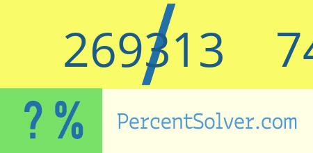 What is 269313 out of 748091 as a percentage ? 269313 out of 748091 as a percent