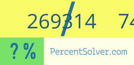 What is 269314 out of 748094 as a percentage ? 269314 out of 748094 as a percent