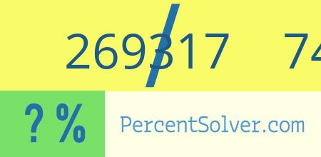 What is 269317 out of 748102 as a percentage ? 269317 out of 748102 as a percent