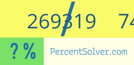 What is 269319 out of 748107 as a percentage ? 269319 out of 748107 as a percent