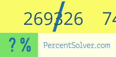 269326 out of 748127 as a percent