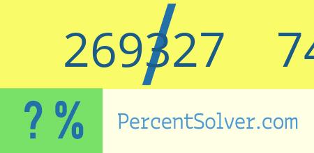 What is 269327 out of 748130 as a percentage ? 269327 out of 748130 as a percent