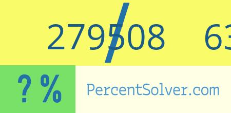 What is 279508 out of 635245 as a percentage ? 279508 out of 635245 as a percent