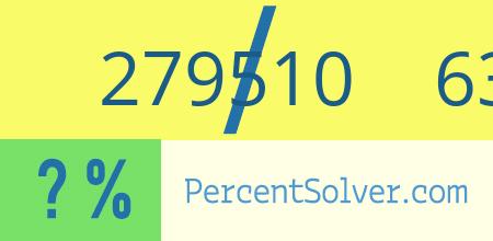 What is 279510 out of 635250 as a percentage ? 279510 out of 635250 as a percent
