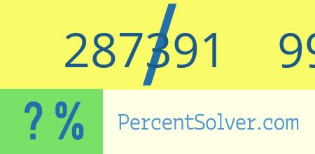 287391 out of 991022 as a percent