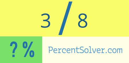 3 out of 8 as a percent