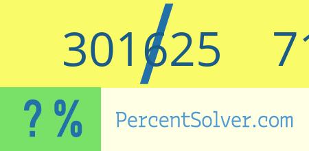 301625 out of 718175 as a percent