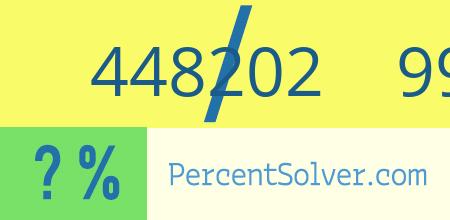 What is 448202 out of 996004 as a percentage ? 448202 out of 996004 as a percent