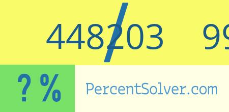 448203 out of 996006 as a percent