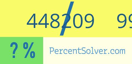 What is 448209 out of 996019 as a percentage ? 448209 out of 996019 as a percent