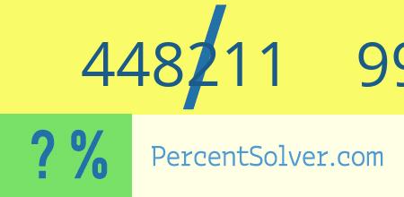 What is 448211 out of 996025 as a percentage ? 448211 out of 996025 as a percent