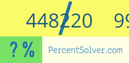 What is 448220 out of 996044 as a percentage ? 448220 out of 996044 as a percent