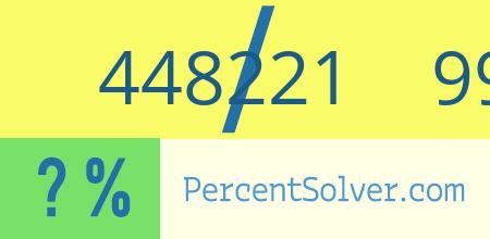 What is 448221 out of 996047 as a percentage ? 448221 out of 996047 as a percent