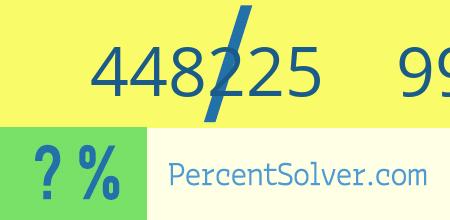What is 448225 out of 996055 as a percentage ? 448225 out of 996055 as a percent