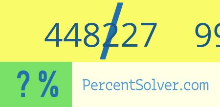 What is 448227 out of 996060 as a percentage ? 448227 out of 996060 as a percent