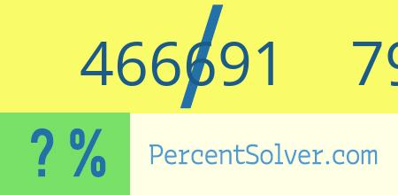 What is 466691 out of 791057 as a percentage ? 466691 out of 791057 as a percent