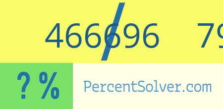 What is 466696 out of 791010 as a percentage ? 466696 out of 791010 as a percent
