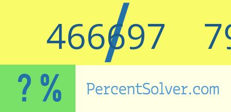 What is 466697 out of 791024 as a percentage ? 466697 out of 791024 as a percent